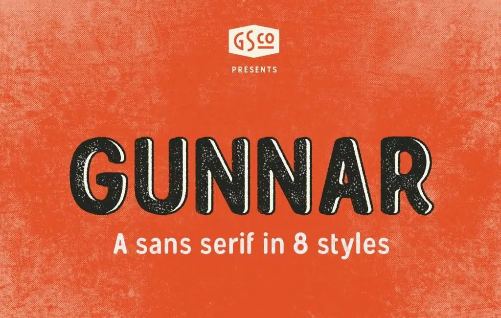 Gunnar - Sans serif with 8 styles