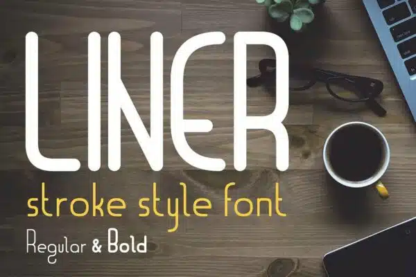 Liner font- best fonts for logos
