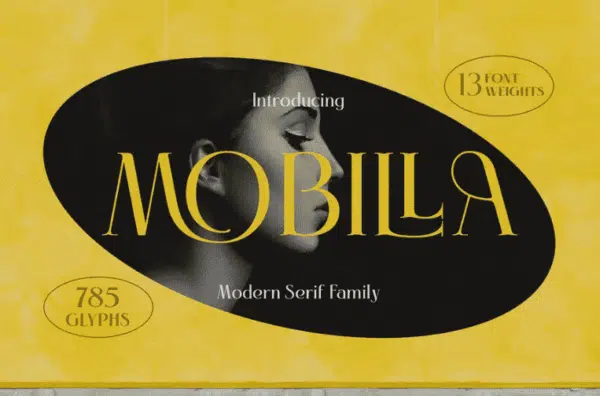Mobilla Serif Elegant- best fonts for logos