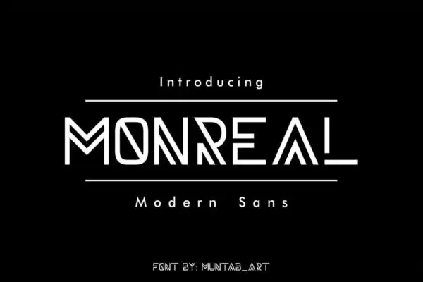 Monreal- best fonts for logos