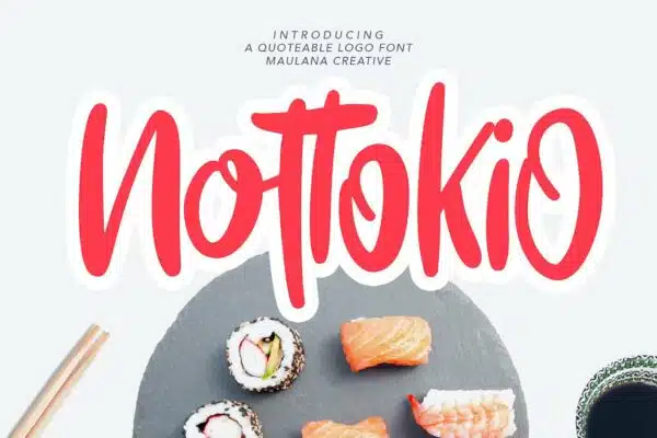 Nottokio Quoteable Logo Font- best fonts for logos