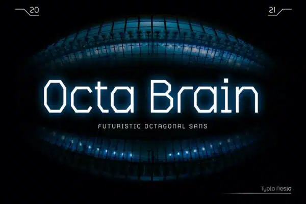 Octa Brain- best fonts for logos