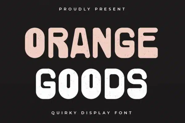 Orange Goods- best fonts for logos