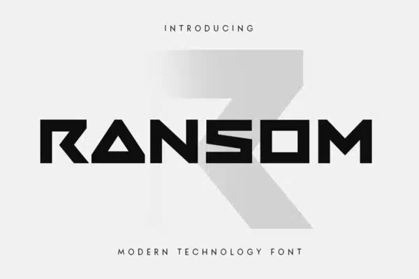 Ransom- best fonts for logos