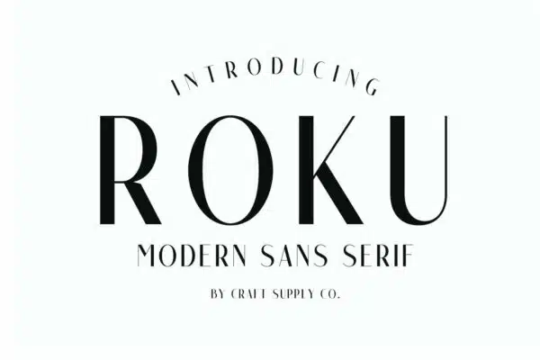 Roku-best fonts for logos