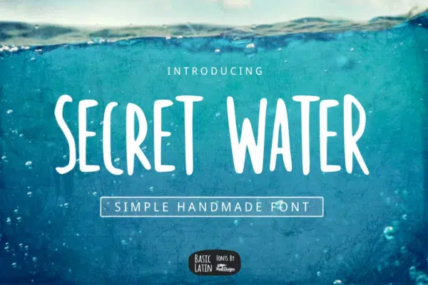 Secret Water Simple Font