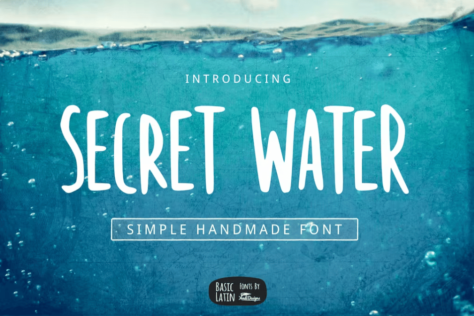 Secret Water Simple Font