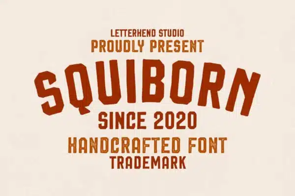 Squiborn- best fonts for logos