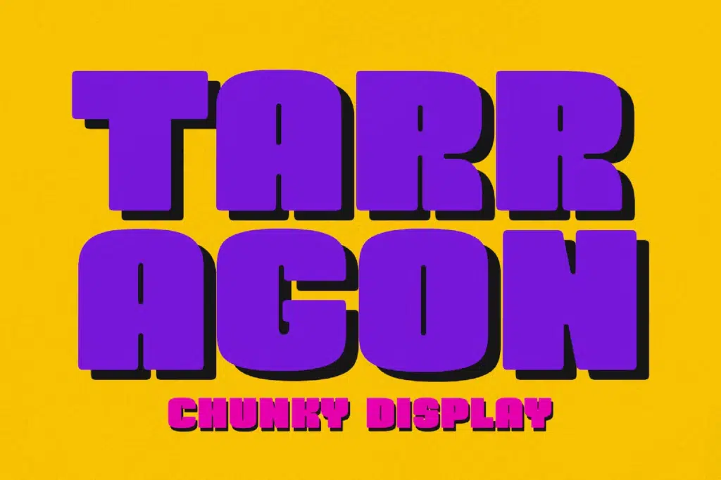 Tarragon - Chunky Typeface