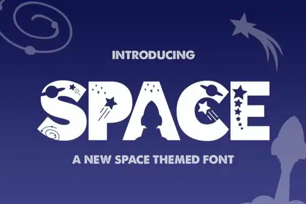 The Space Font- best fonts for logos