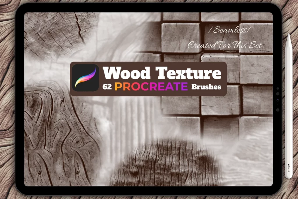 Wood texture for PROCREATE