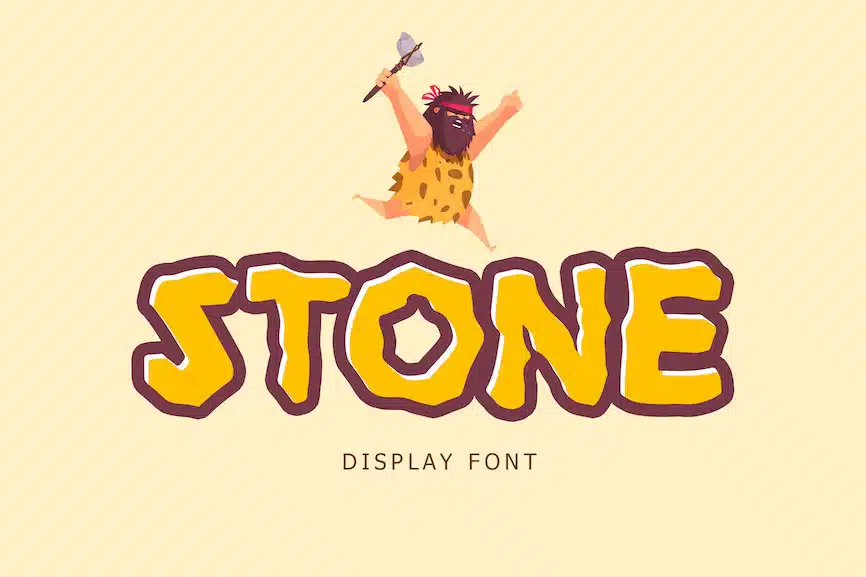 stone display font