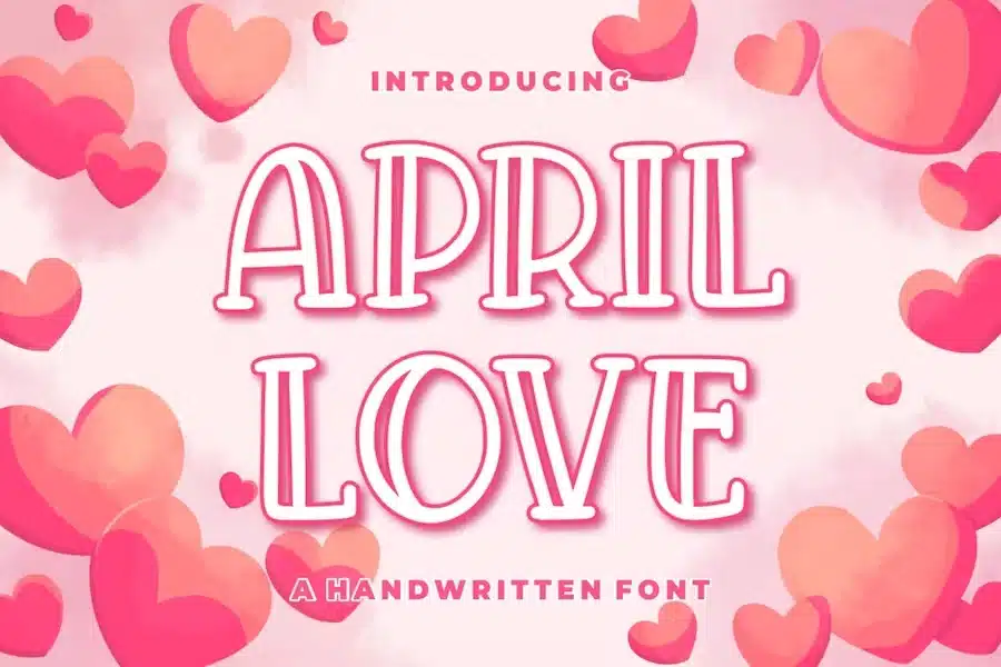 April Love - Craft Font