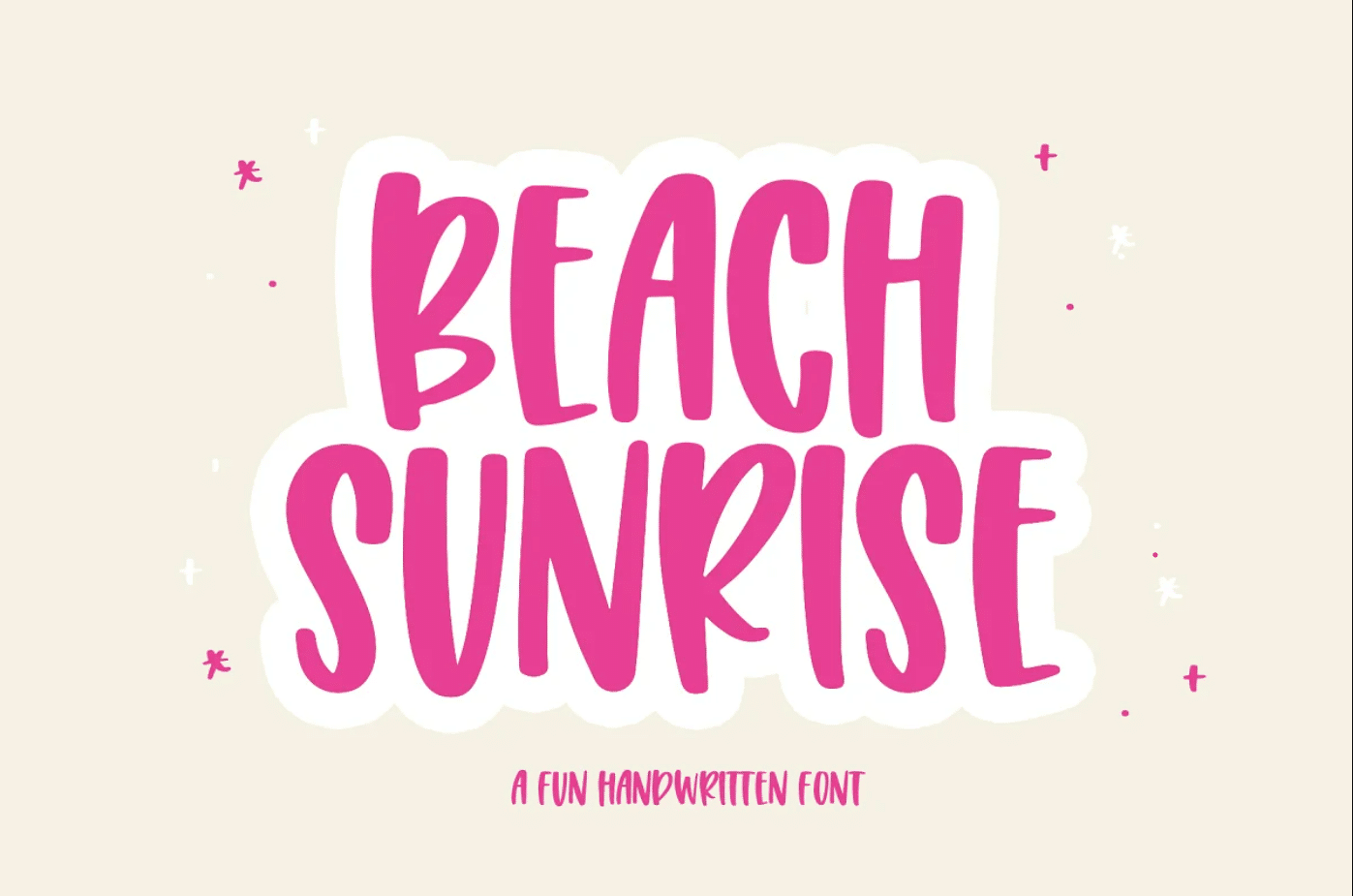 Beach Sunrise Handwritten Font