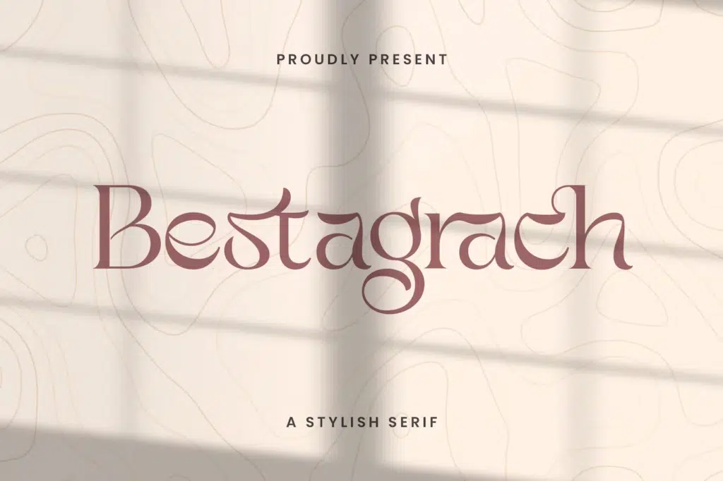 Bestagrach - Unique Ligatures Connected Serif