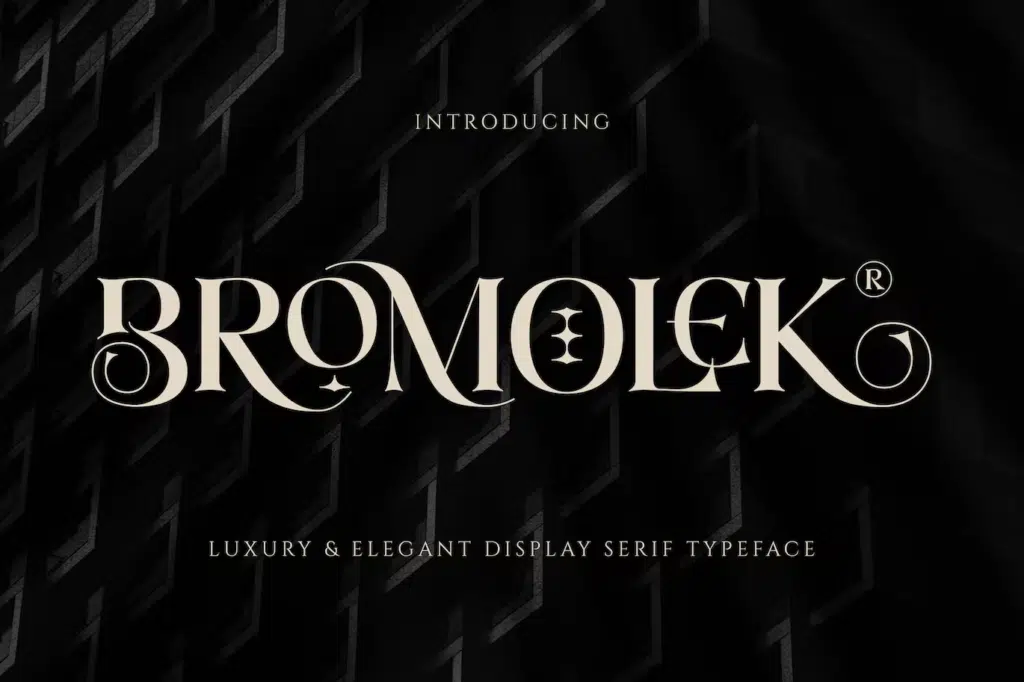 Bromolek - Luxury & Elegant Ligatures Serif