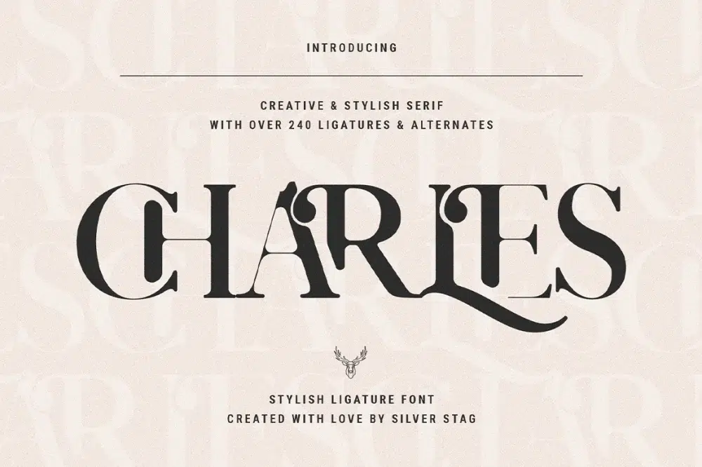 Charles – Chic Ligature Serif Font
