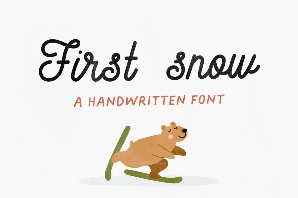 First Snow - Handwritten Font