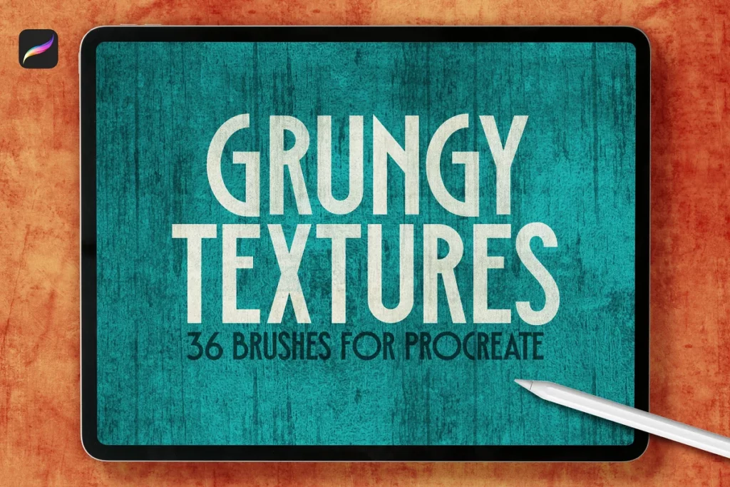 Grungy texture brush for Procreate
