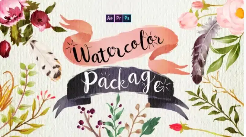 Handwriting Watercolor Package - Handwriting Templates for After Effects