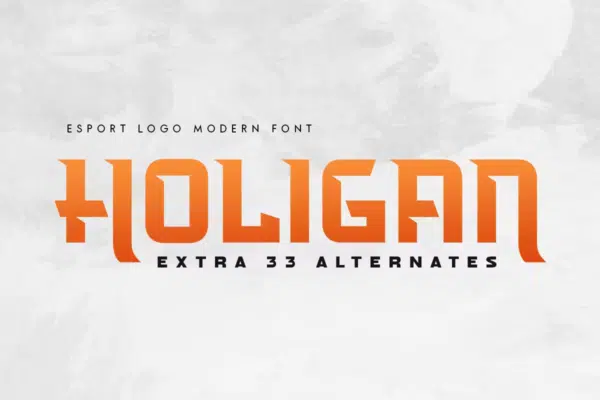 Holigan - Esport Logo Modern Font
