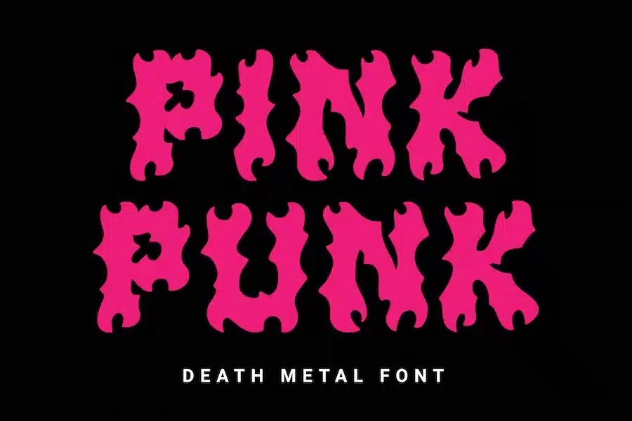 Pink Punk – Death Metal Font