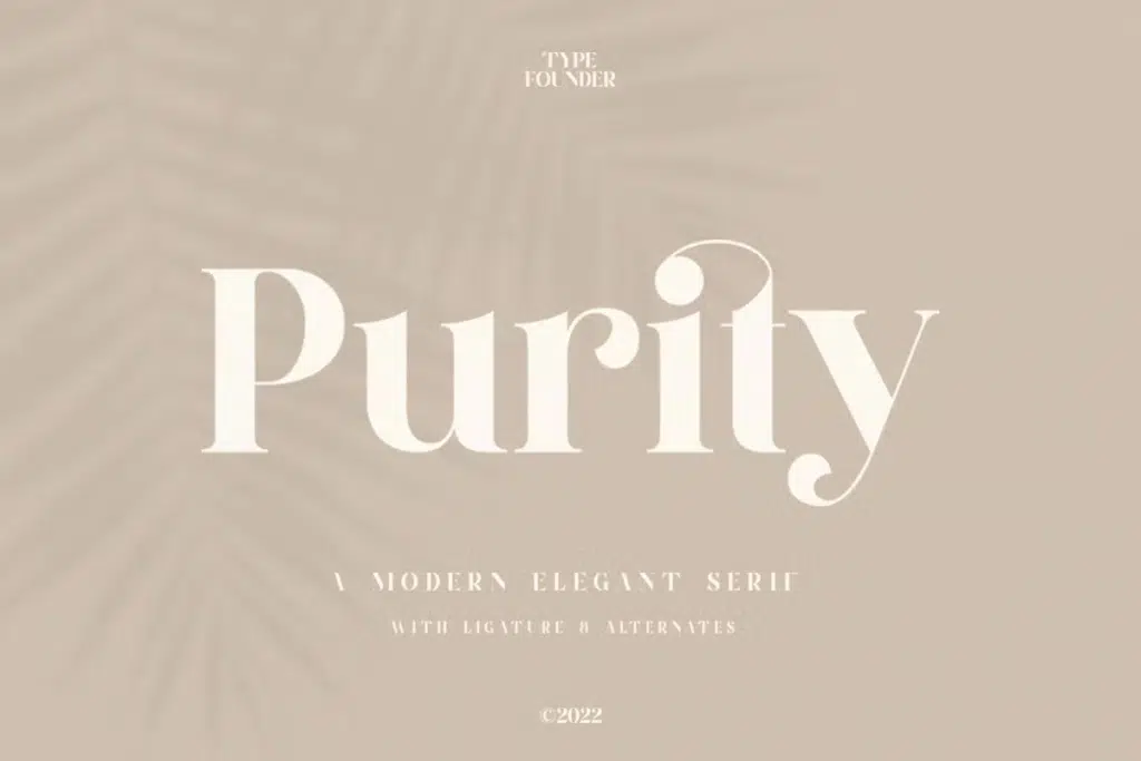 Purity - Modern Ligature Font