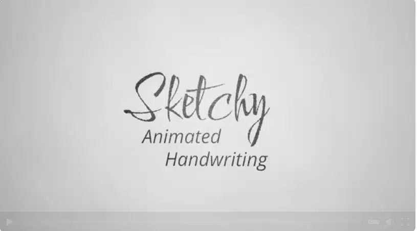 Sketchy - Animated Handwriting Typeface - Handwriting Templates for After Effects