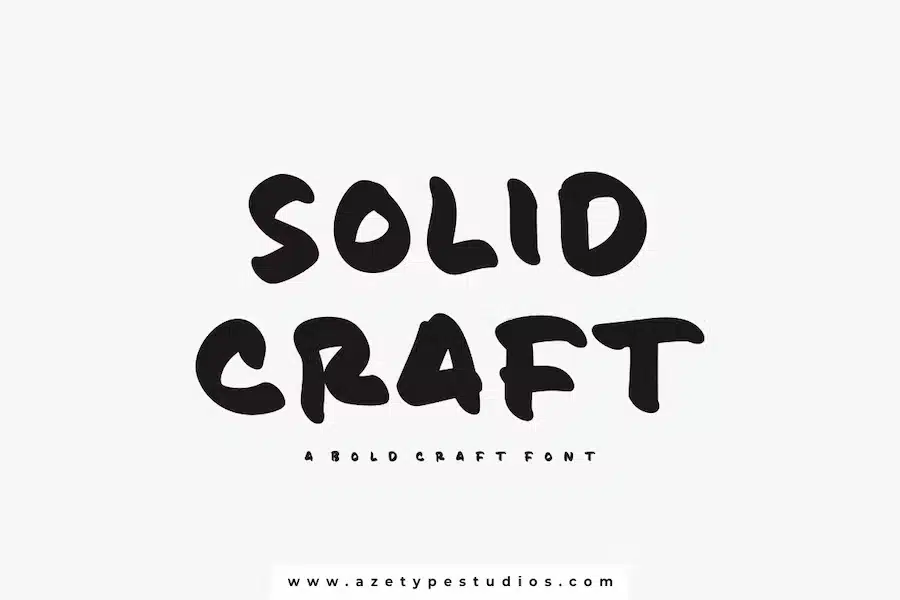 Solid Craft A Bold Craft Font