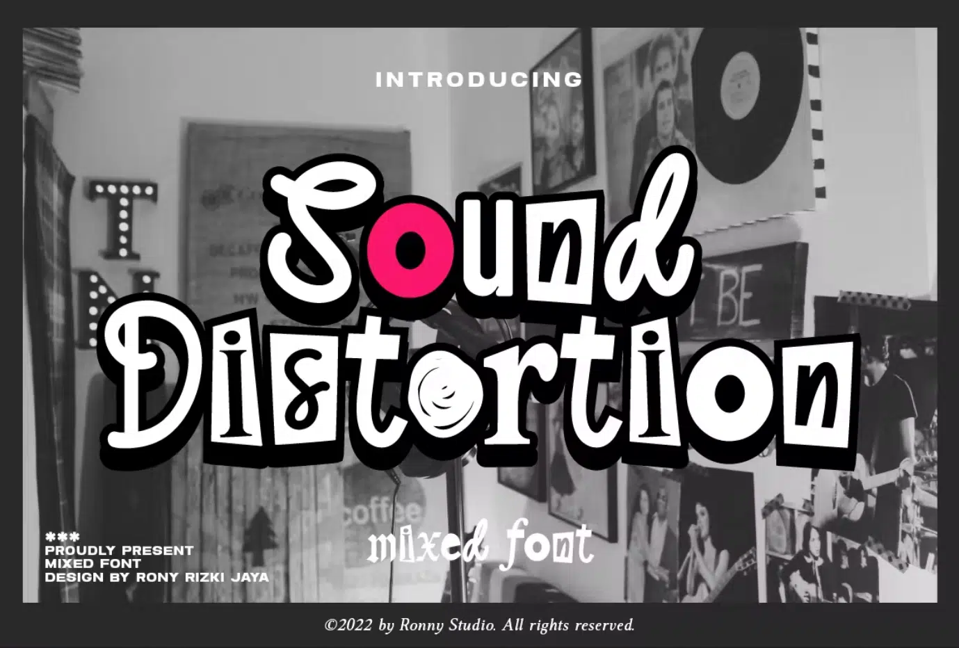 Sound Distortion - Mixed Font