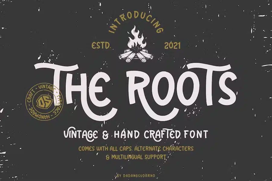 The Roots - Vintage and Hand Crafted Font