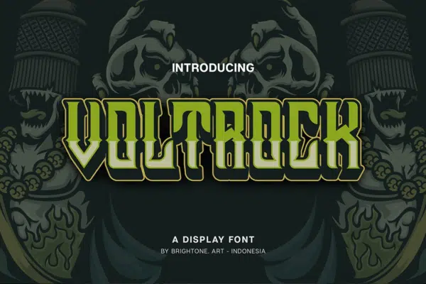 Voltrock - E-Sport Font