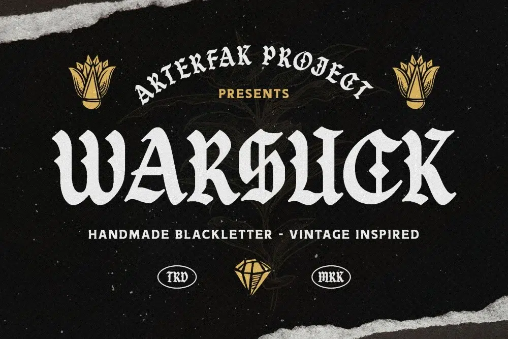 Warsuck – Hand Drawn Blackletter