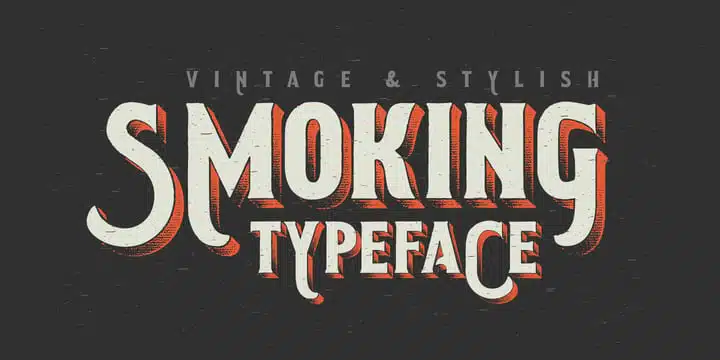 smoking typeface