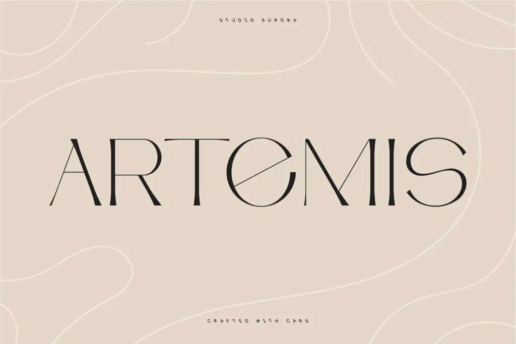 Artemis – Semi-serif Unique Typeface