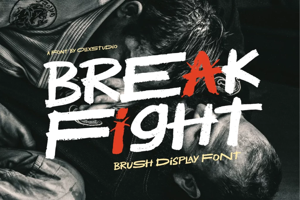 BREAK FIGHT - Display Font