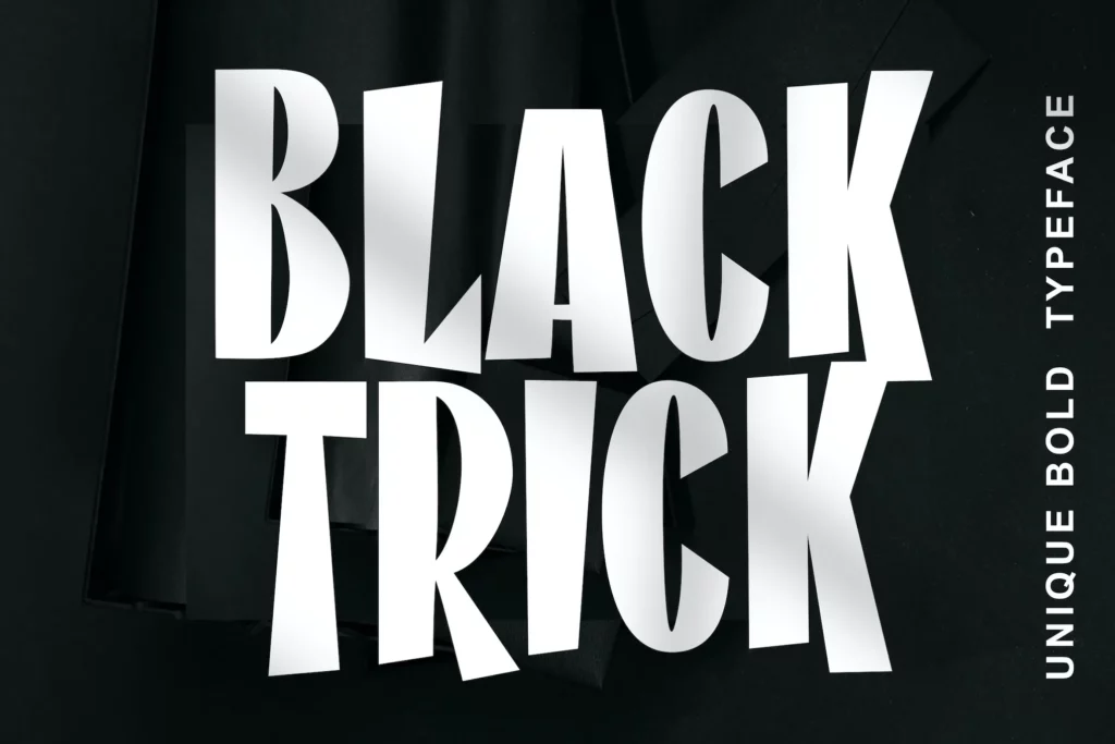 Black Trick Unique Font