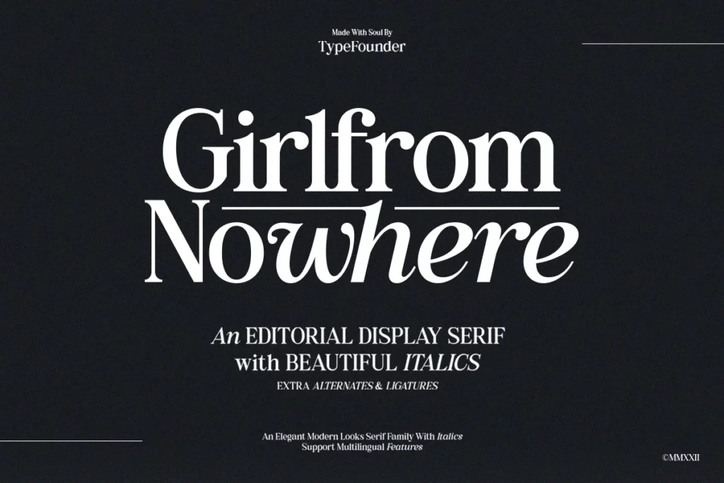 GirlfromNowhere - Nostalgic Serif