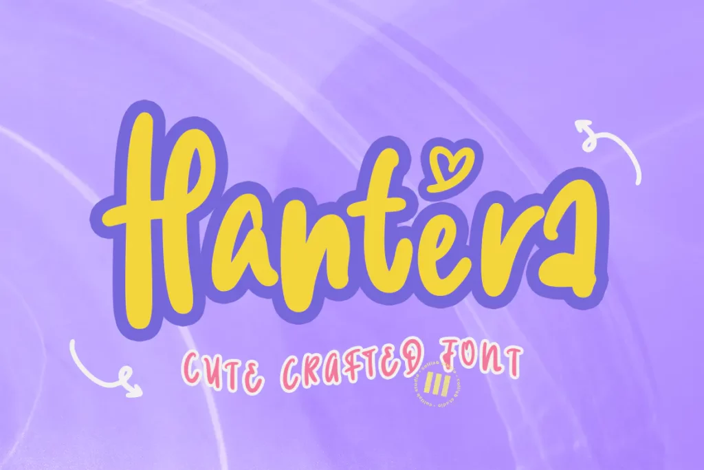 Hantera - A Cute Crafted Font