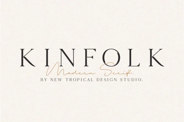 Kinfolk – Modern Serif Font | image credit: Design Cuts