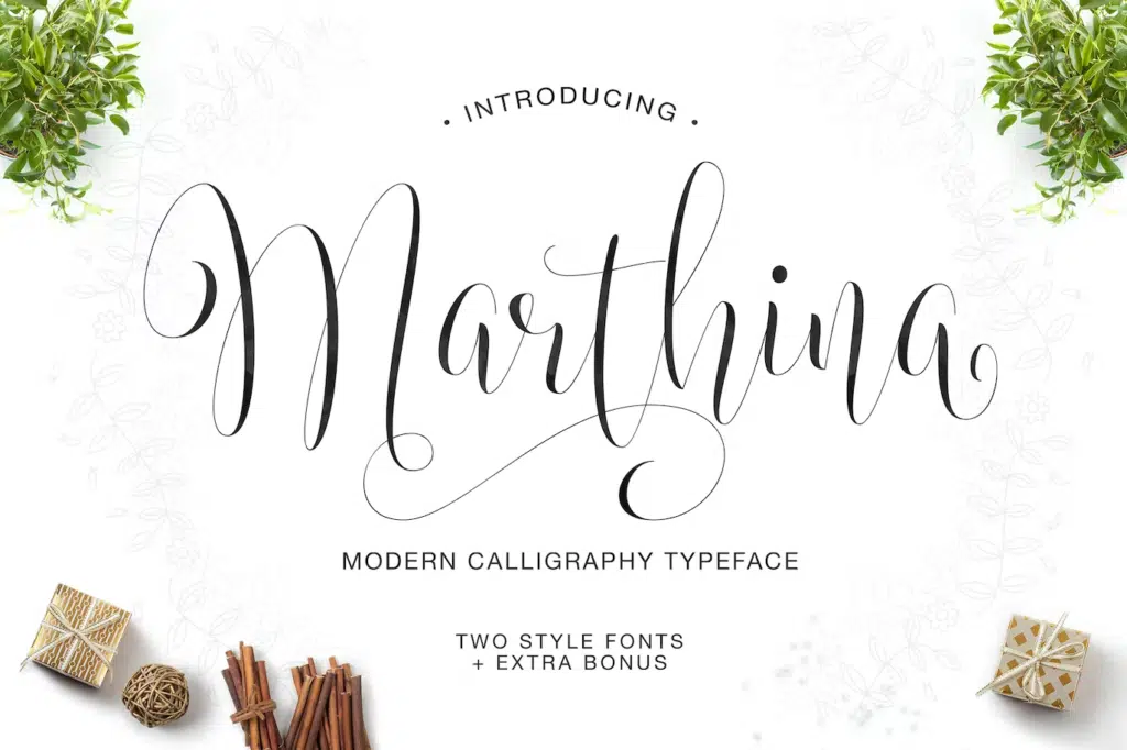 Marthina Script - Two Style