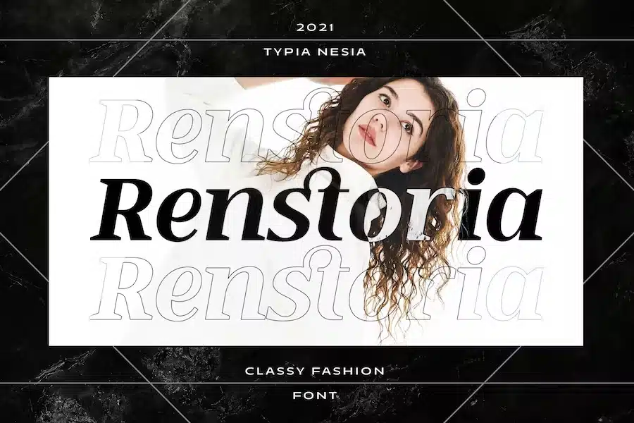 Renstoria - Classy Retro Italic Serif Font
