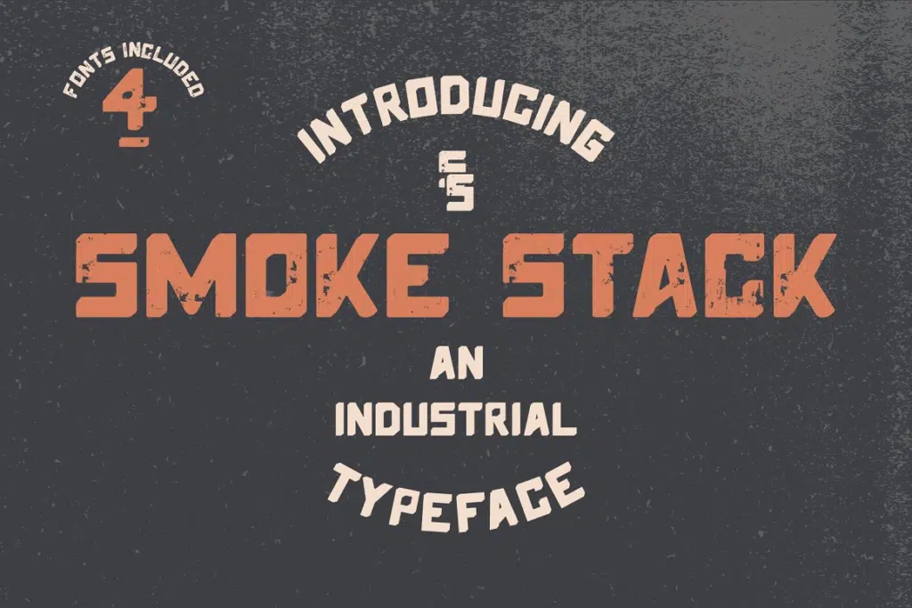 Smoke Stack Font Family