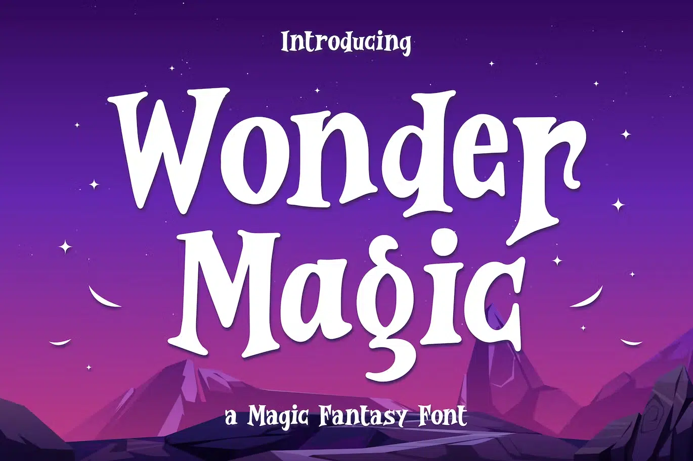best magic fonts - Wonder Magic – a Magic Fantasy Font