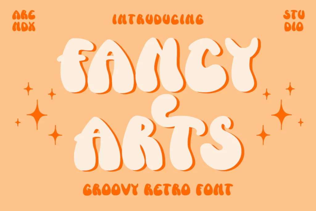 ancy Arts - Groovy Retro Font