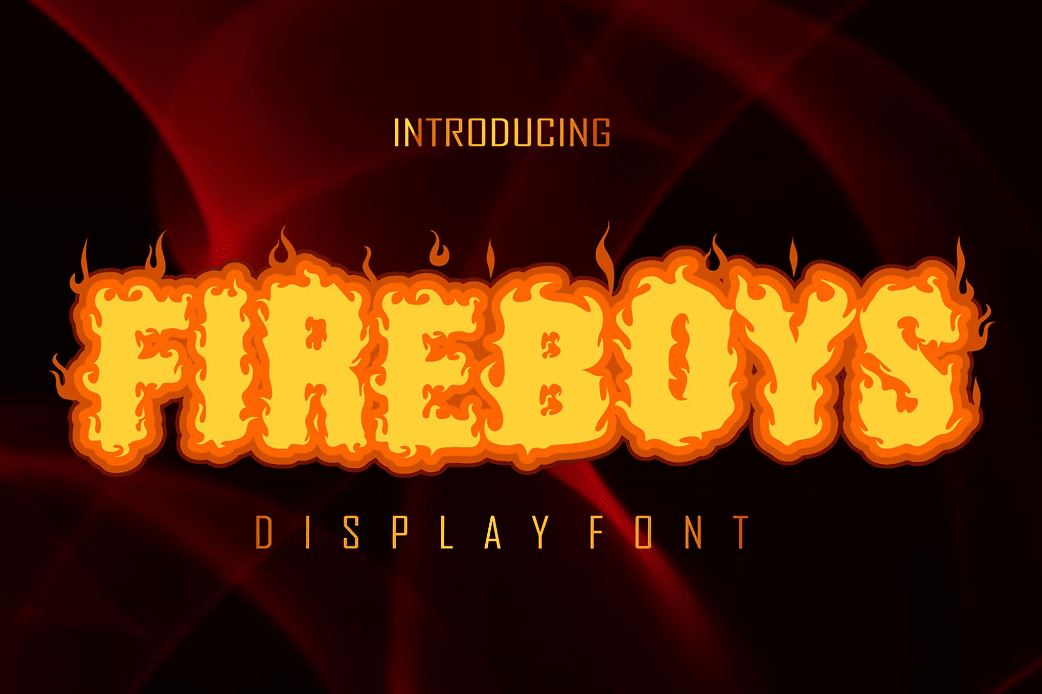 flame script font