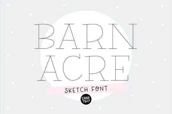 Barn Acre Sketch Font