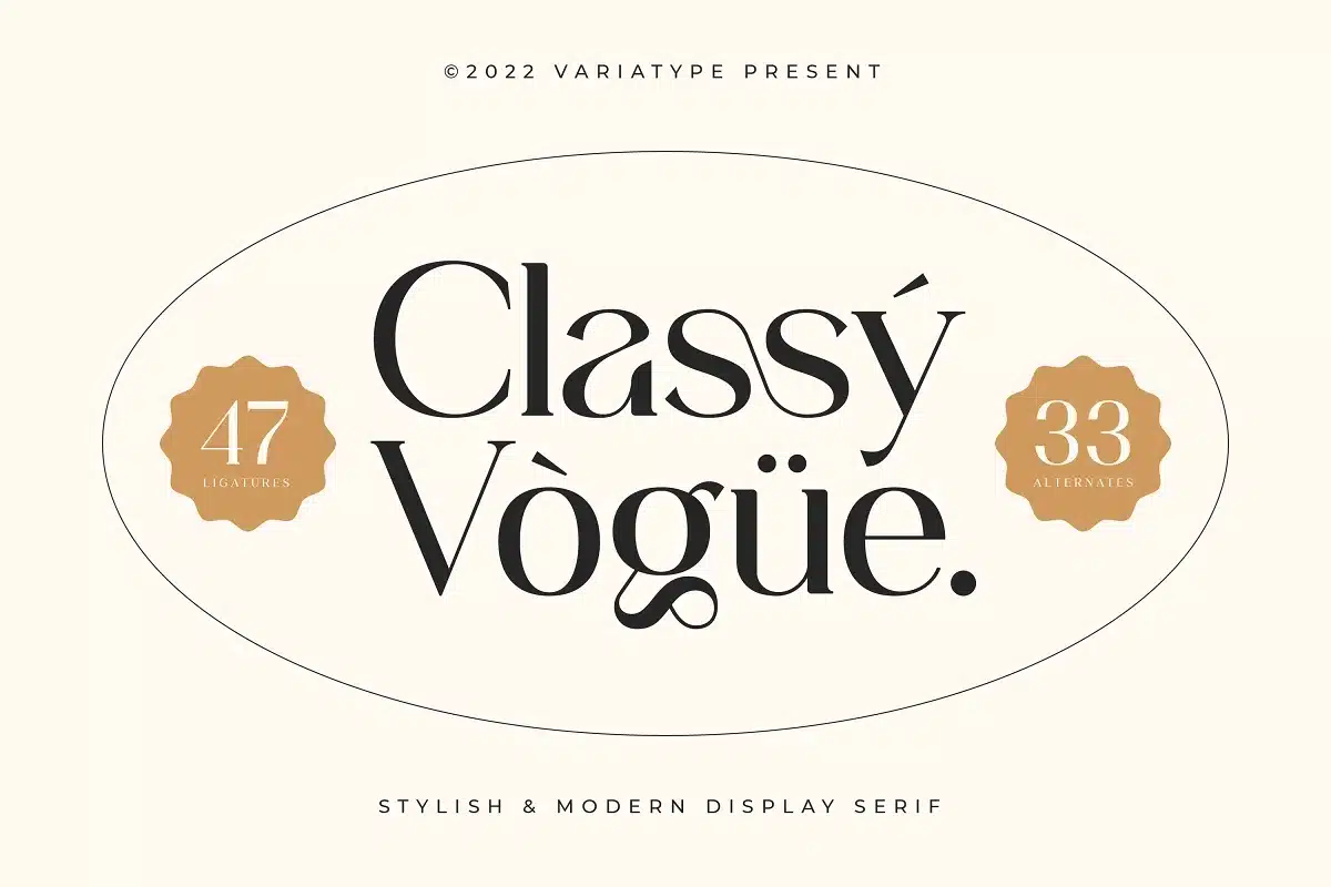 Classy Vogue - Stylish Serif