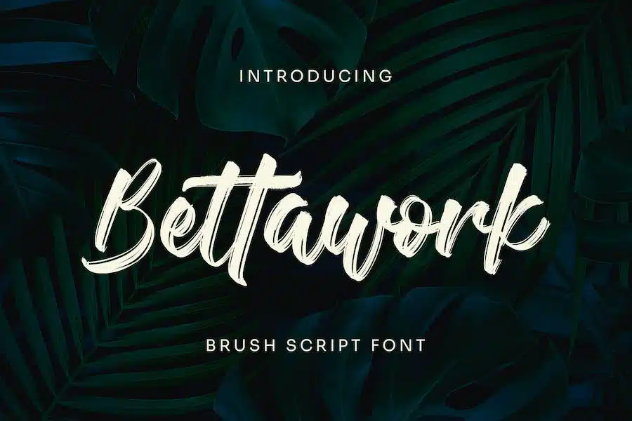 A brush script font for your creations