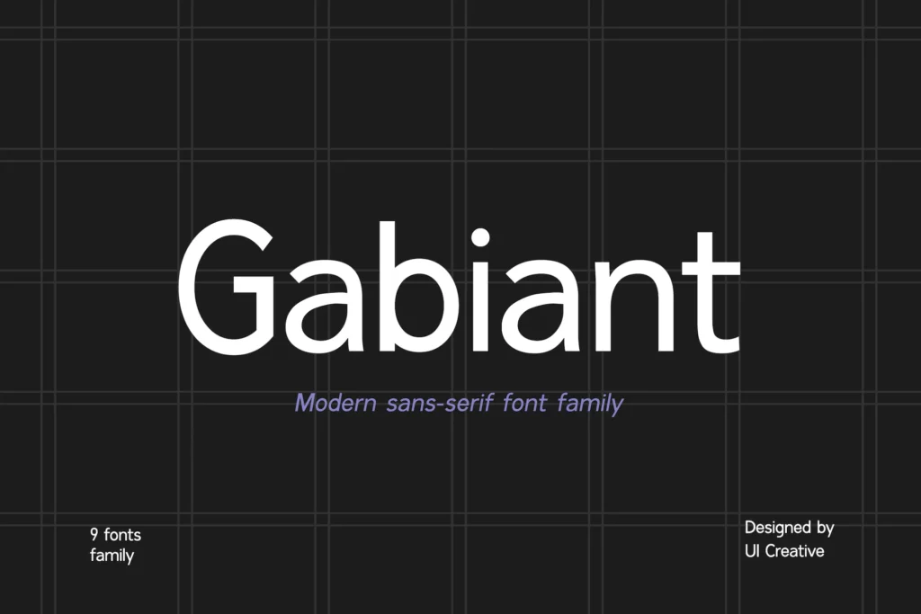 Gabiant Sans Serif Font Family